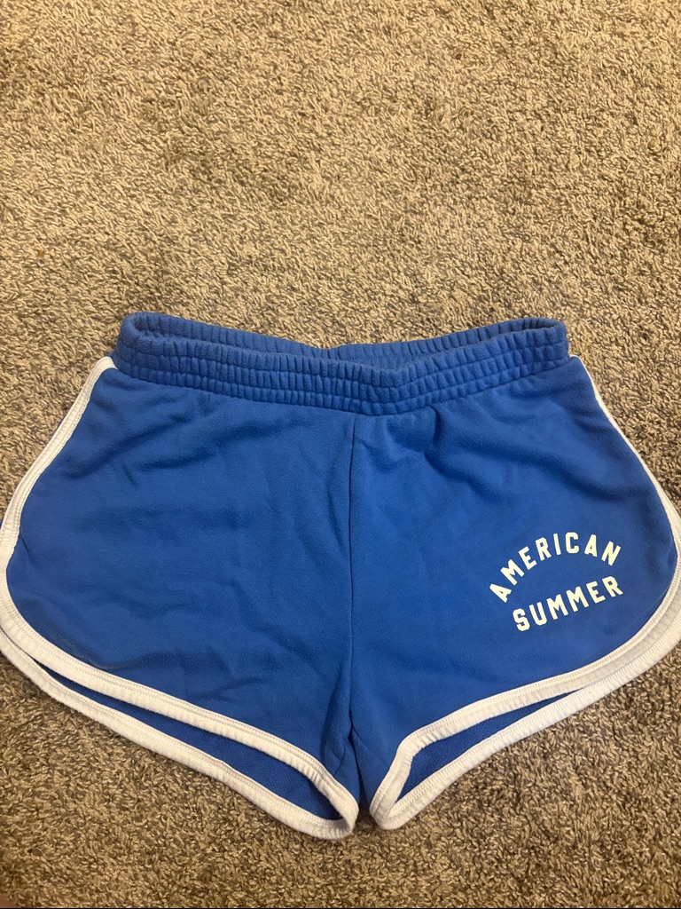 Universal Thread Royal Blue Women's Athletic Shorts With White Trim